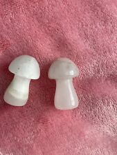Pair crystal mushroom for sale  SPENNYMOOR