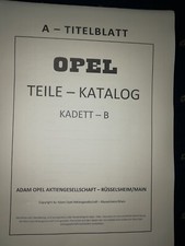 Pel kadett teilekatalog gebraucht kaufen  Herborn