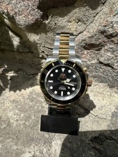 Relógio masculino automático Orient Japan mergulhador cristal AAA 21 joias preto-ouro comprar usado  Enviando para Brazil