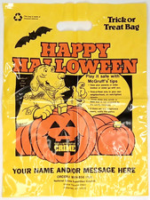 Bolsa vintage de Halloween truque ou guloseima McGruff dê uma mordida do crime década de 1980 rara comprar usado  Enviando para Brazil