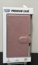 Carteira com slot para cartão para Moto G Pure G Power 9 2022, 1 zíper 2 bolsos cor ouro, usado comprar usado  Enviando para Brazil