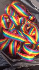 10pcs rainbow lanyards for sale  CANNOCK