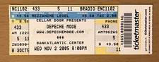 2005 DEPECHE MODE TOCANDO A TURNÊ ANGEL FORT LAUDERDALE ESBOÇO DE INGRESSO PARA CONCERTOS comprar usado  Enviando para Brazil