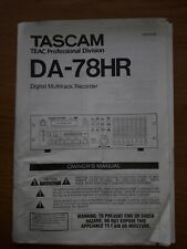 Tascam owners manual for sale  BRISTOL