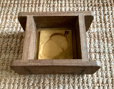 Vintage square wooden for sale  HORSHAM