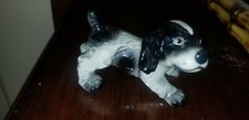 VINTAGE GOEBEL 30105 BLACK WHITE PORCELAIN COCKER SPANIEL PUPPY FIGURINE comprar usado  Enviando para Brazil