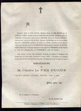 Faire part décès d'occasion  Dijon