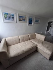 Used cream leather for sale  BATH