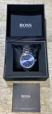 Relógio Hugo Boss 1513328 masculino piloto pulseira de aço inoxidável azul, usado comprar usado  Enviando para Brazil