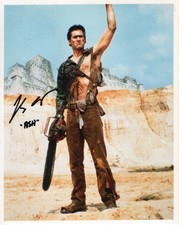 Foto autografada 8x10 de Bruce Campbell "Ash" Army of Darkness comprar usado  Enviando para Brazil