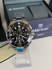 Relógio masculino Tag Heuer Aquaracer cronógrafo quartzo mostrador preto CAY111A.BA0927 comprar usado  Enviando para Brazil