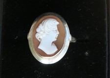 Vintage silver cameo for sale  HOVE