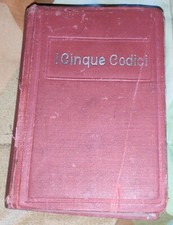 Cinque codici 1915 usato  Italia