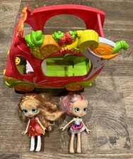 Shopkins Shoppie 6" bonecas e frutas smoothie suco van food truck comprar usado  Enviando para Brazil