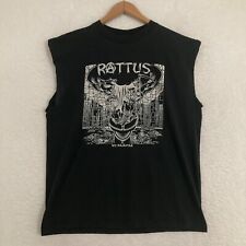 Camiseta Rattus Pushead Sem Mangas Adulto G WC Rajahtaa Hardcore Punk Band Antiga comprar usado  Enviando para Brazil