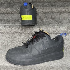 Masculino 10 - Nike Air Force 1 Low Experimental Preto Brilho Branco AF1 DJ9780-001 comprar usado  Enviando para Brazil