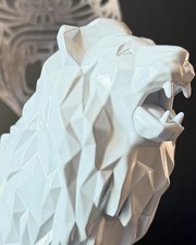RICHARD ORLINSKI – White Lion – Resin Sculpture – COA – New comprar usado  Enviando para Brazil