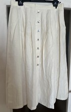 Leinenrock reinweiß 44 gebraucht kaufen  Würzburg
