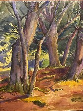Corda Henri (1871-1950) & Aquarelle & La Mare Aux Fées De Fontainebleau & Hêtre comprar usado  Enviando para Brazil