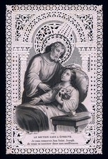 Santino merlettato holycard usato  Ragusa