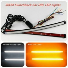2x 30CM faixa de LED traseira de cor dupla para farol automático DRL e luz de seta comprar usado  Enviando para Brazil