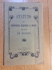 Statuto del consorzio usato  Fiave