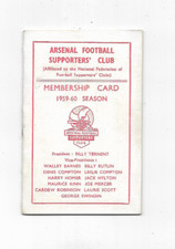 Arsenal 1959 supporters for sale  CROYDON
