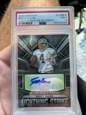 Grabado eléctrico Obsidian Brett Favre Lightning Strike 2023 verde/25 segunda mano  Embacar hacia Mexico