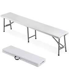 Plastic folding bench for sale  New Castle