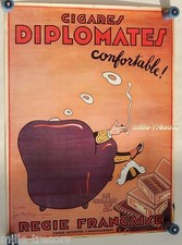 Réédition affiche cigares d'occasion  Ham