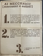 Manifesto meccanici asterisco usato  Italia