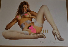 Usado, Litografia Hajime Sorayama (assinada e numerada) 14/125 "parafusos dourados" comprar usado  Enviando para Brazil