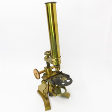 Antique brass microscope for sale  YORK