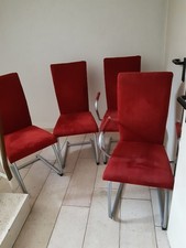 Freischwinger stühle rot gebraucht kaufen  Bad Zwischenahn
