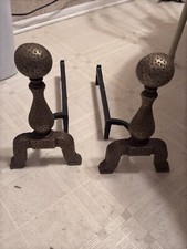 Vintage brass andirons for sale  North Brunswick