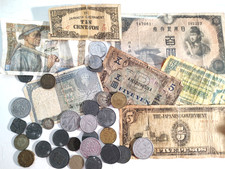 Monedas y billetes Segunda Guerra Mundial: Europa y Asia segunda mano  Embacar hacia Mexico