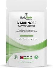 Cápsulas D-manose 1000mg Bodygenix Reino Unido bom açúcar para equilíbrio adequado de bactérias  comprar usado  Enviando para Brazil