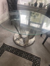 Glass top round for sale  ELLESMERE PORT