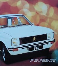 Peugeot 104 brochure gebraucht kaufen  München