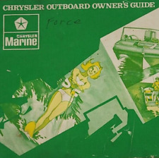 Antigo Chrysler Marine motor de popa barco 60 HP guia do proprietário operações partida comprar usado  Enviando para Brazil