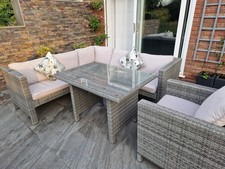 Grey rattan corner for sale  KINGSWINFORD
