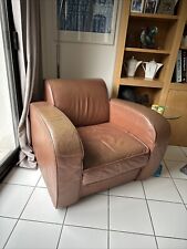 Fauteuil habitat cuir d'occasion  Bonsecours