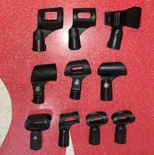Lote de 10 suportes sortidos de vários clipes de microfone! Braçadeiras para microfone comprar usado  Enviando para Brazil
