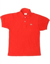 Camisa polo masculina LACOSTE tamanho 4 algodão vermelho médio BJ10 comprar usado  Enviando para Brazil