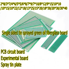 Placa de circuito PCB 1/2 peça universal face única revestida de estanho verde vários tamanhos comprar usado  Enviando para Brazil