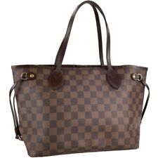 Bolsa tote Louis Vuitton Damier Neverfull PM couro tecido marrom 2029 comprar usado  Enviando para Brazil