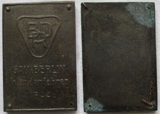 Bronze plakette bdr gebraucht kaufen  Borna