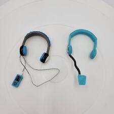 Monster High Muñeca Auriculares Reproductor MP3 Azul Gris Accesorios Lote de 2 segunda mano  Embacar hacia Argentina