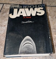 JAWS by Peter Benchley, 1974 EARLY PRINT HC  Dust Cover Gutter Code comprar usado  Enviando para Brazil
