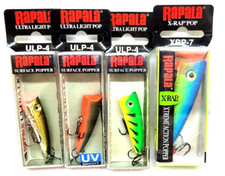 Isca de pesca SET-RS06 4 peças Rapala água salgada Popper ULP4 XRP-7, usado comprar usado  Enviando para Brazil